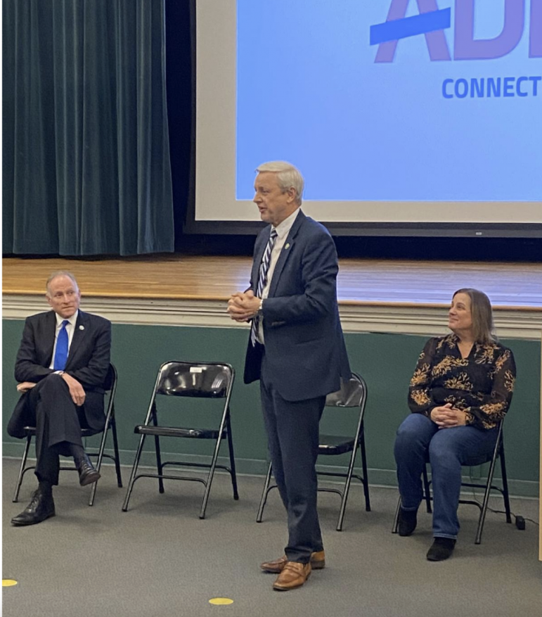 Superintendent's Conversation meeting on bigotry and fighting it.